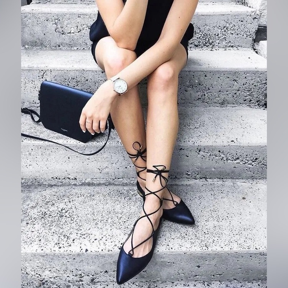 Aquazurra christy flats - Sz 37.5 Women’s